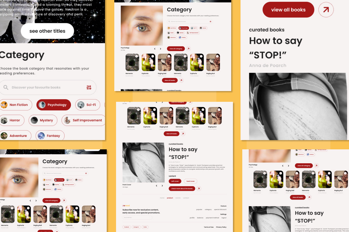 ReRead - Online Book Store Landing Page V2 ReRead - Online Book Store Landing Page V2