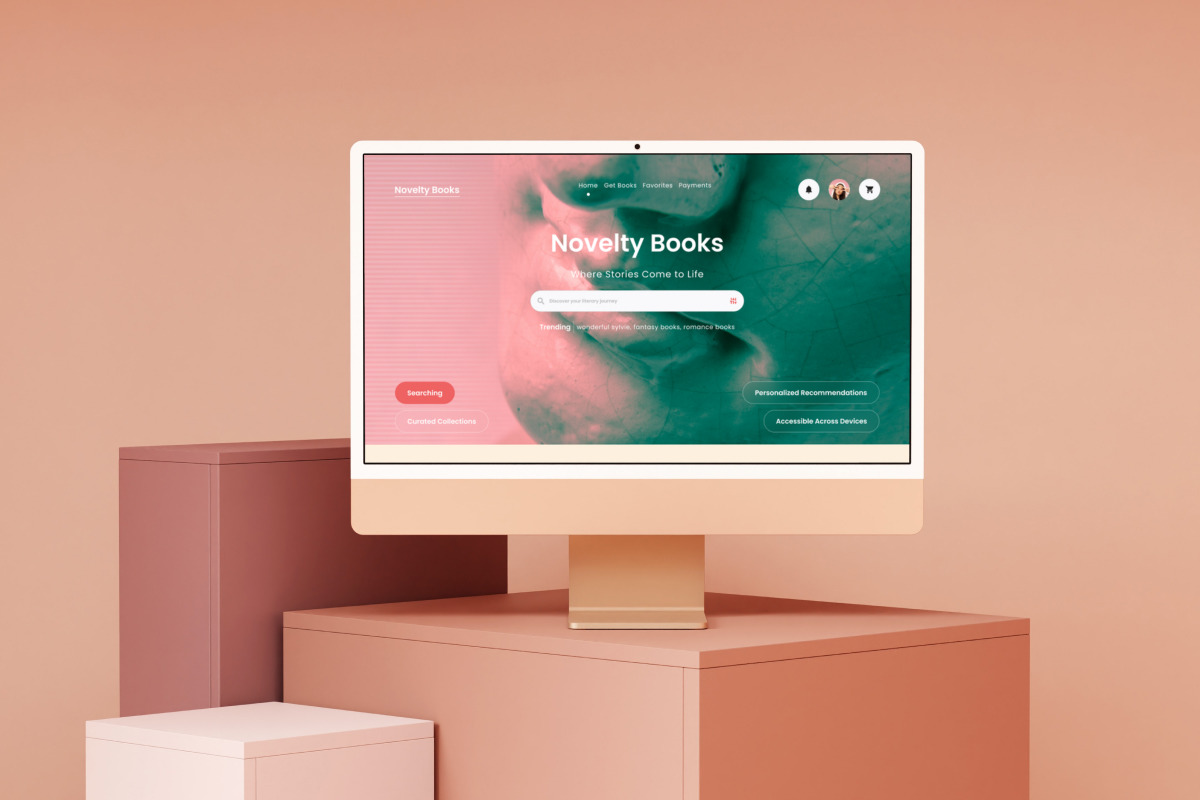Novelty Books - Online Book Store Landing Page V1 Novelty Books - Online Book Store Landing Page V1
