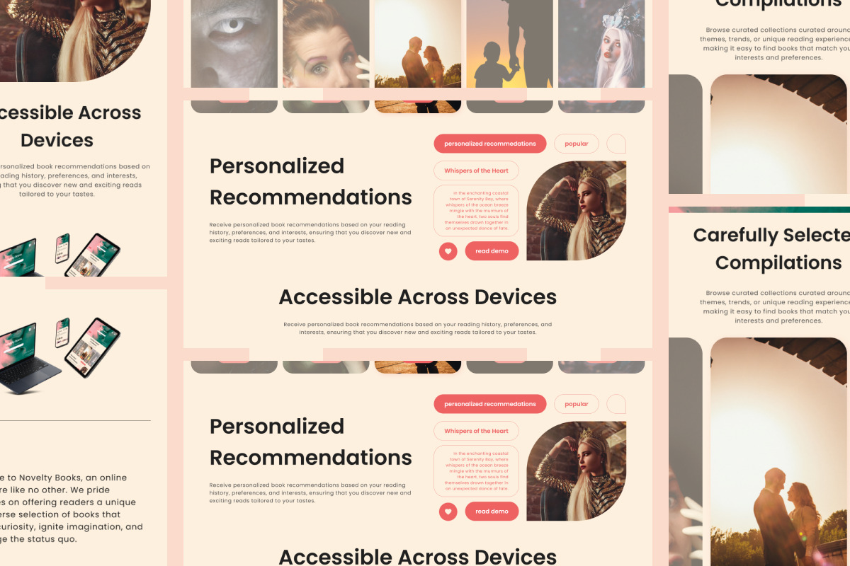 Novelty Books - Online Book Store Landing Page V1 Novelty Books - Online Book Store Landing Page V1