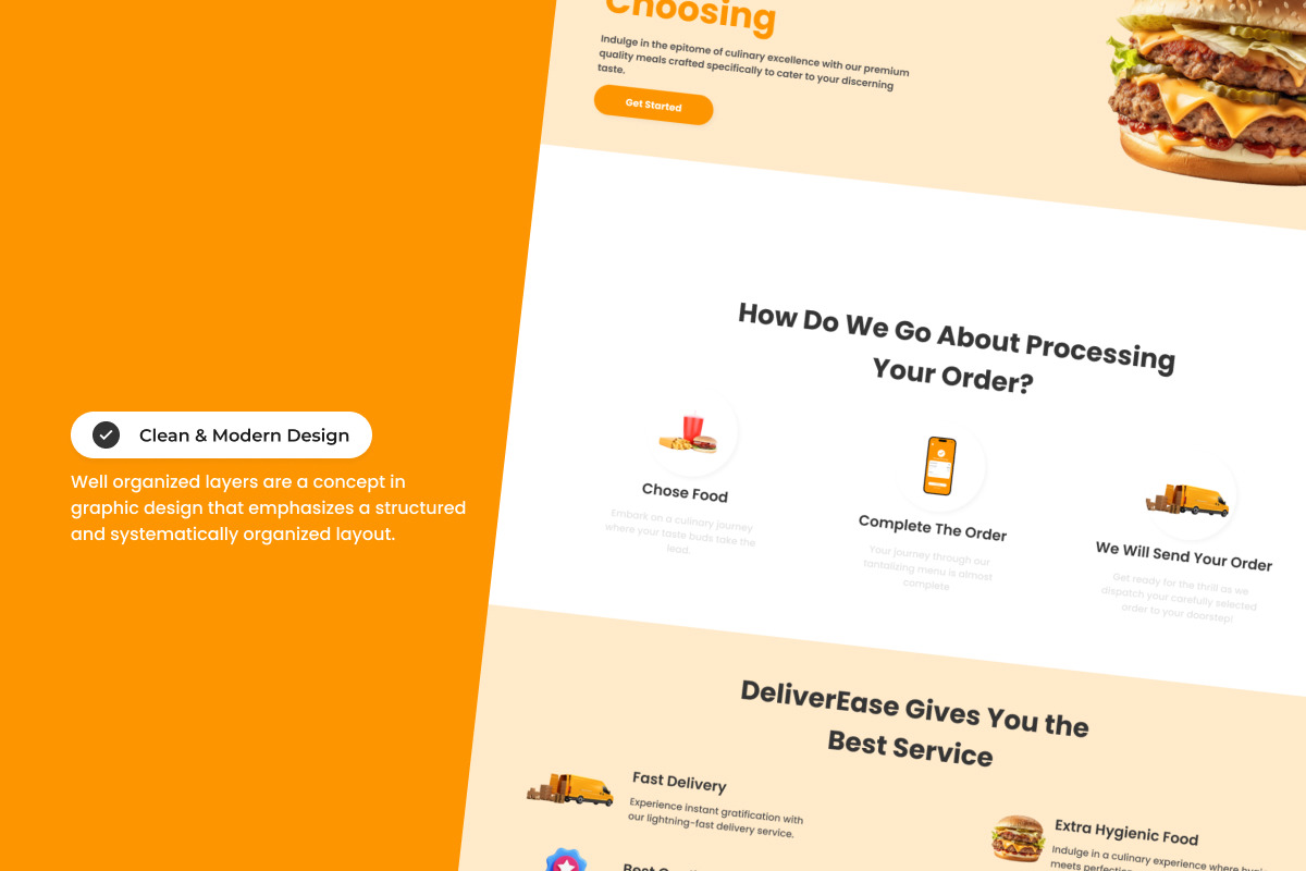 DeliverEase - Food Delivery Landing Page V1 DeliverEase - Food Delivery Landing Page V1