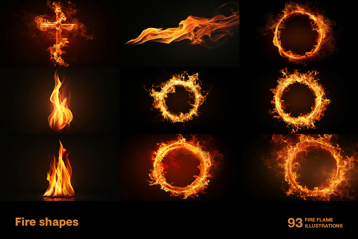 Fire shapes Fire shapes