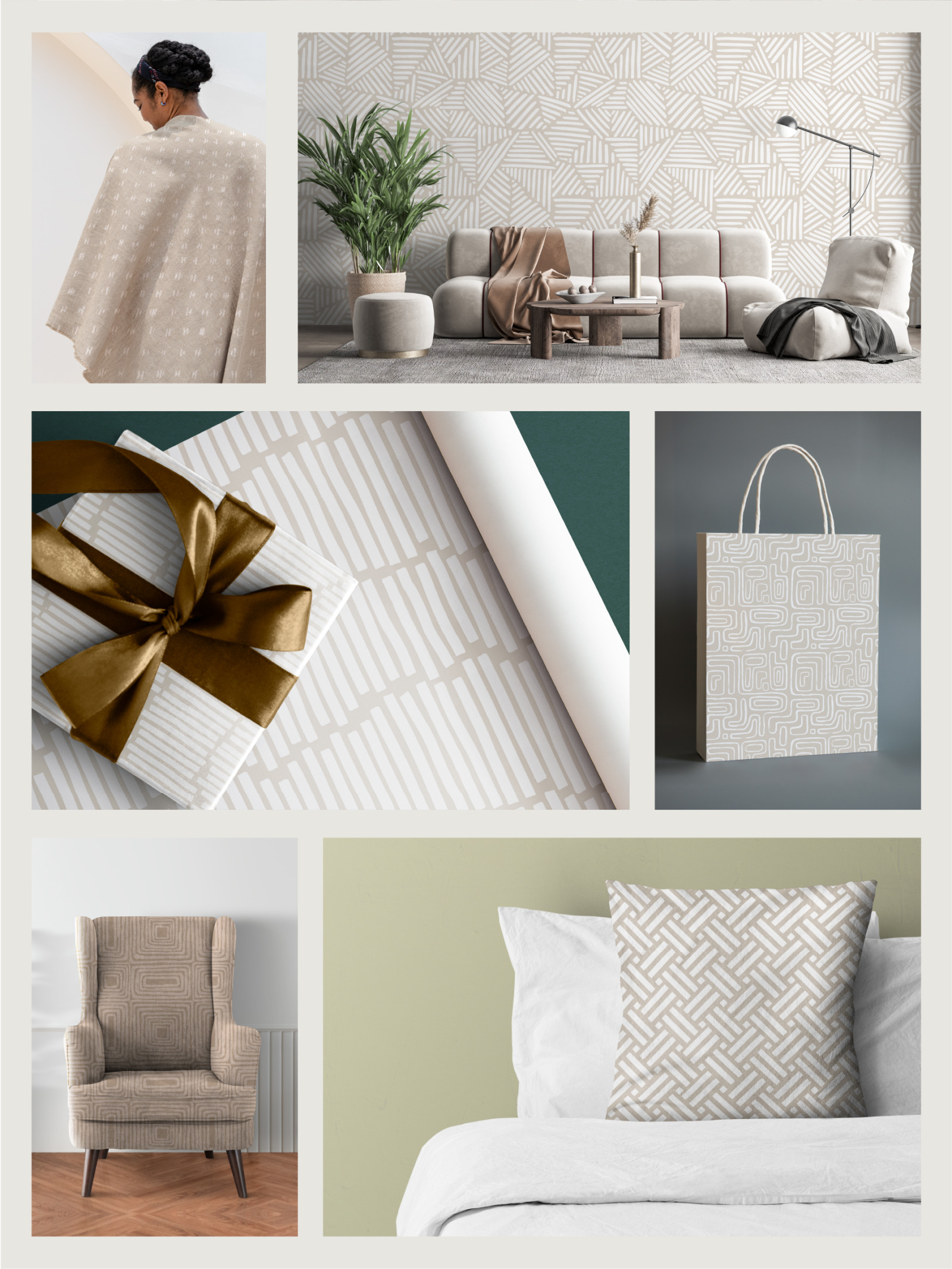 Organic Shapes Seamless Patterns Organic Shapes Seamless Patterns