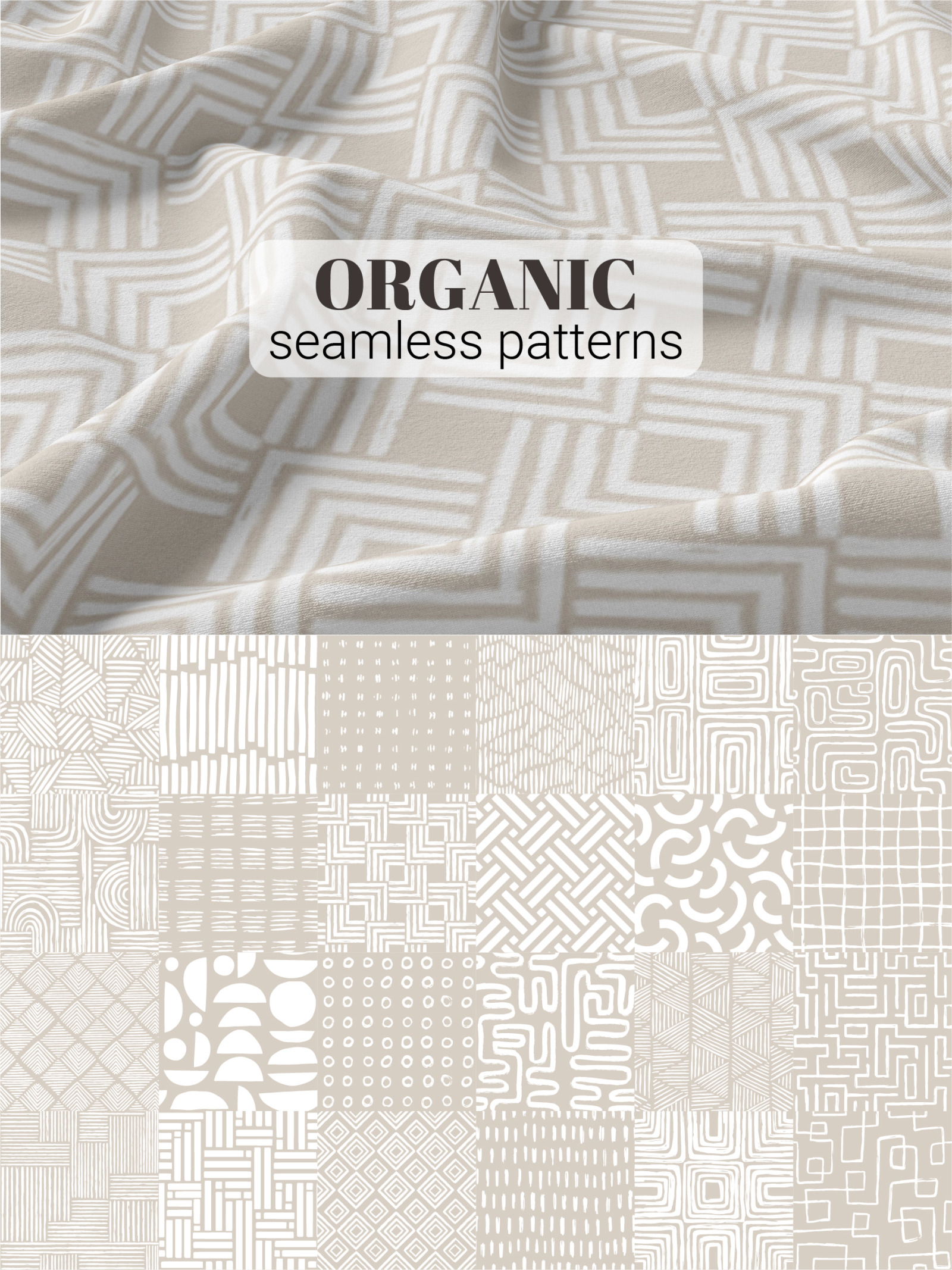 Organic Shapes Seamless Patterns