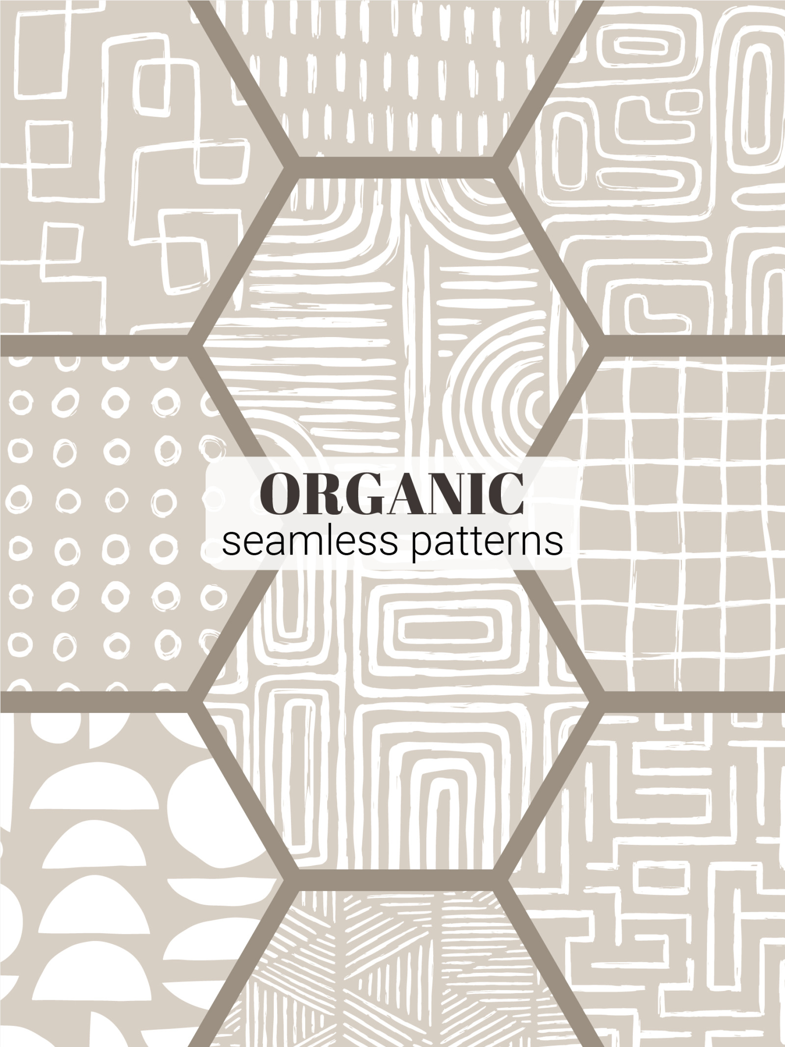 Organic Shapes Seamless Patterns