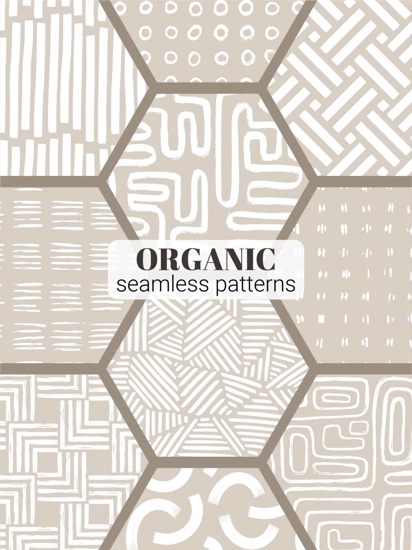 Organic Shapes Seamless Patterns