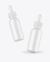 Two Glossy Dropper Bottles Mockup