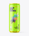 250ml Matte Drink Can Mockup