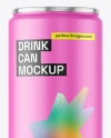 250ml Matte Drink Can Mockup