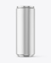 250ml Matte Metallic Drink Can Mockup