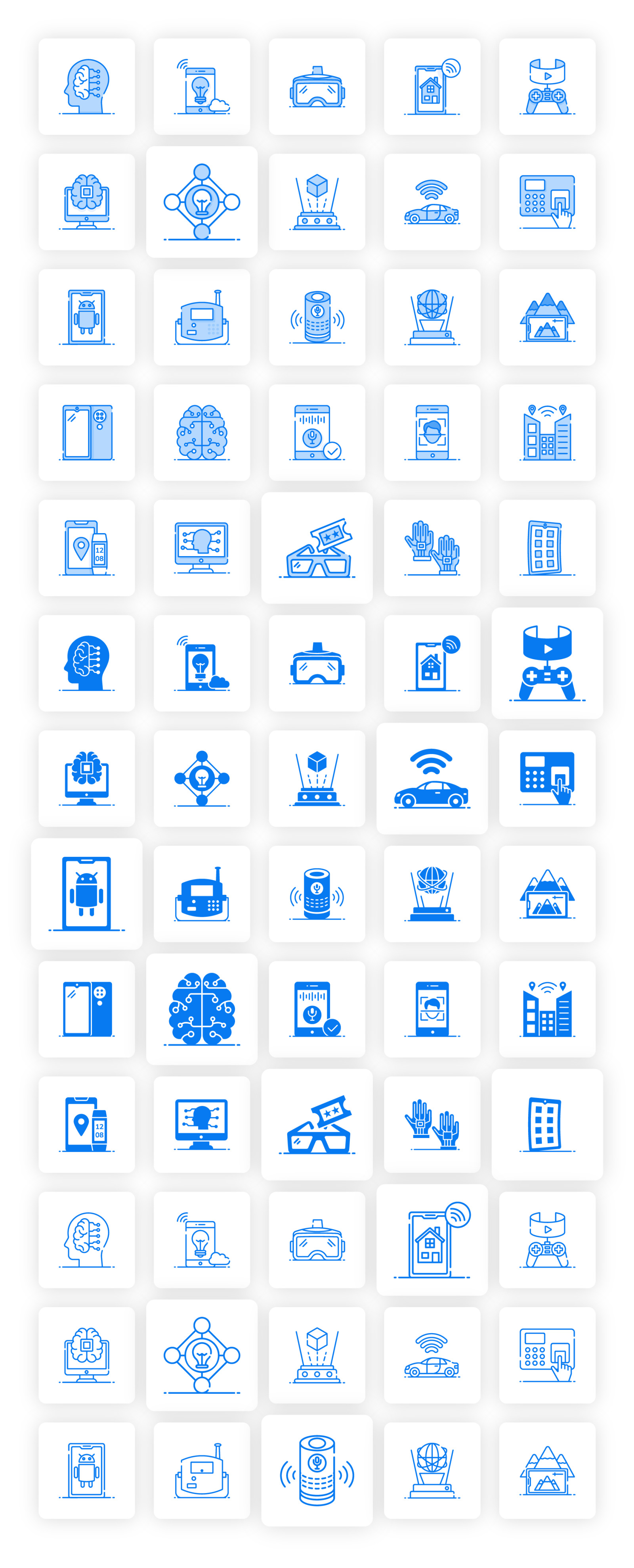 High Tech and IOT Icons High Tech and IOT Icons