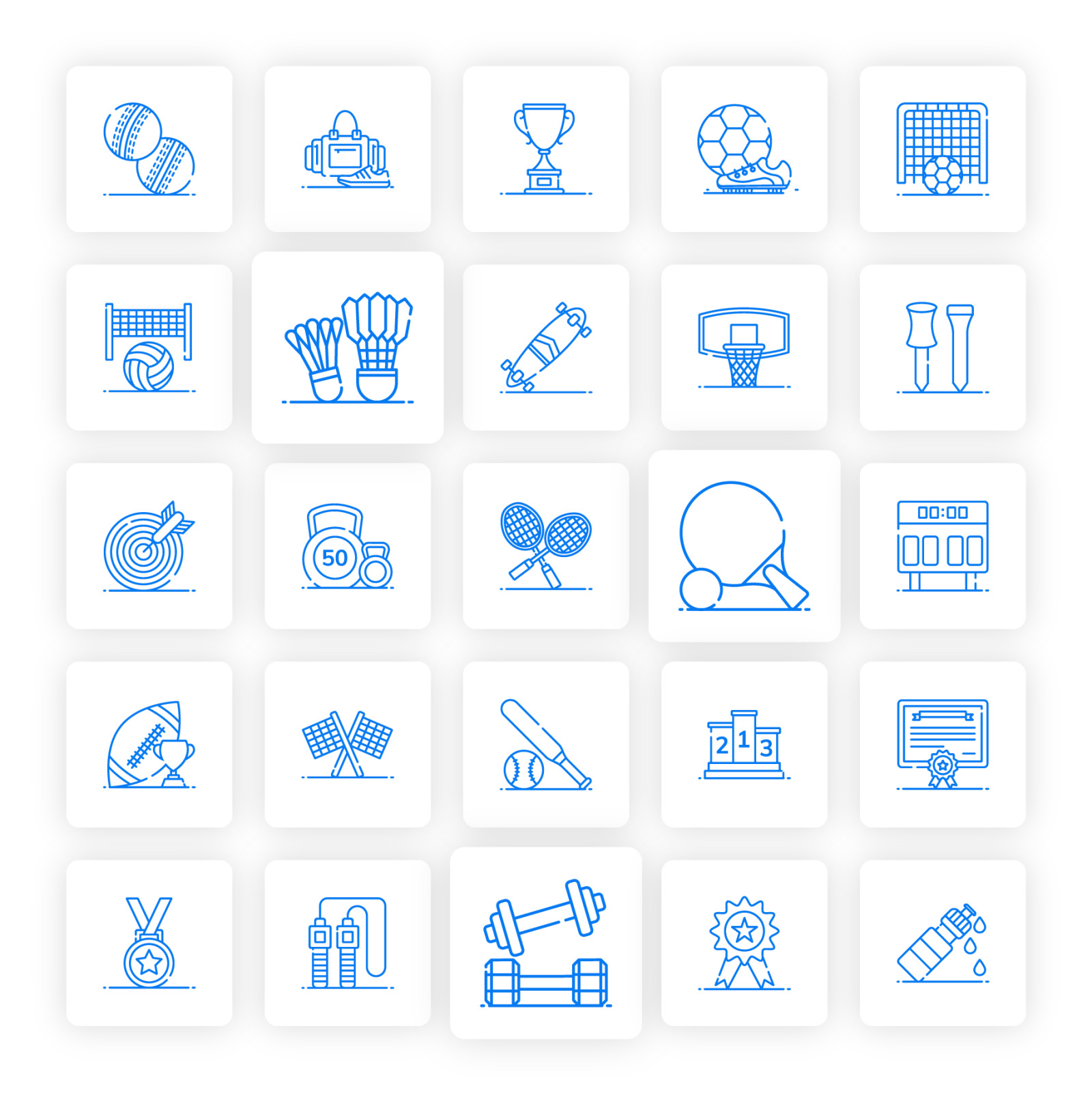 Sports and Fitness Icons Sports and Fitness Icons
