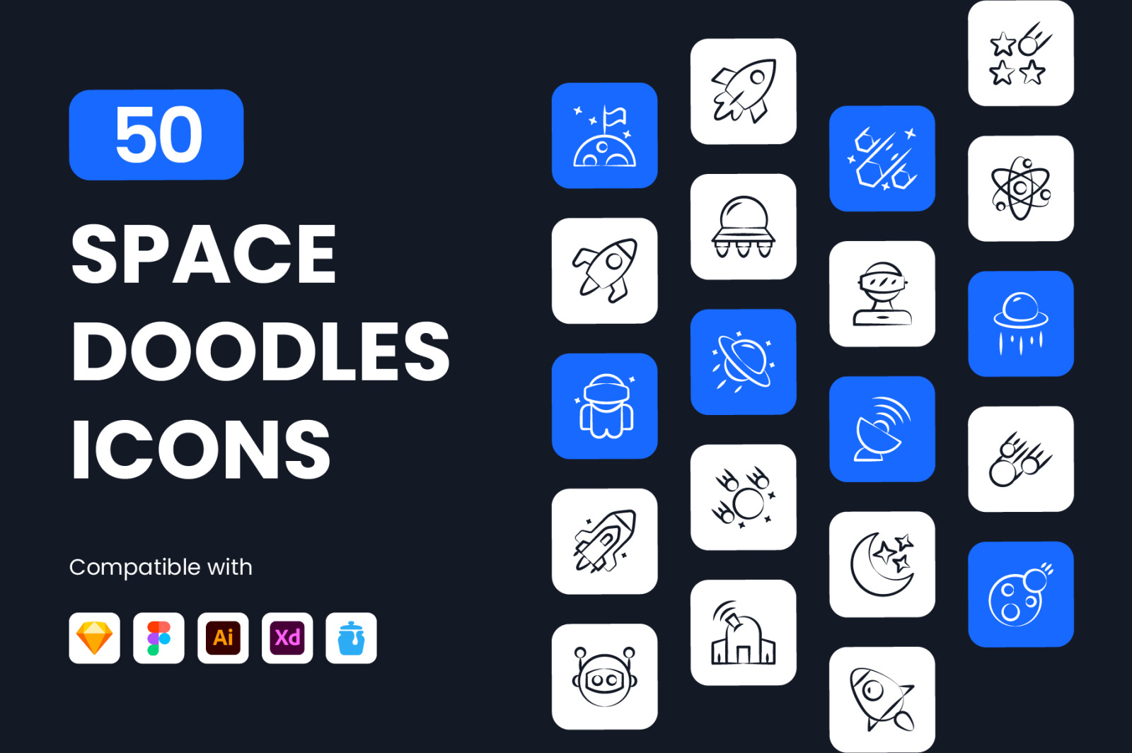 Space Doodle Icons