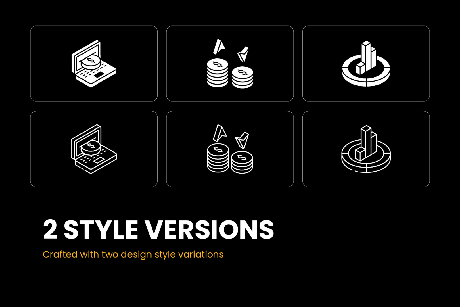 Banking and Finance Glyph Isometric Icons Set Banking and Finance Glyph Isometric Icons Set