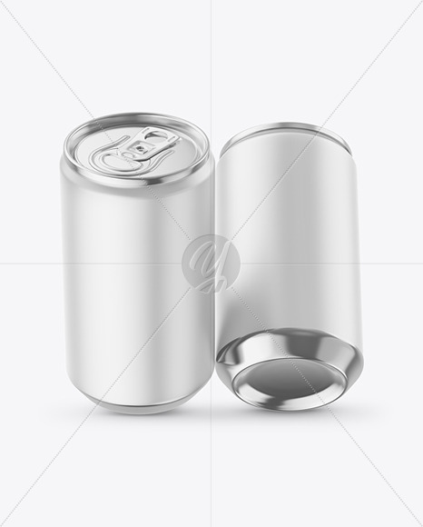 160ml Matte Drink Cans Mockup