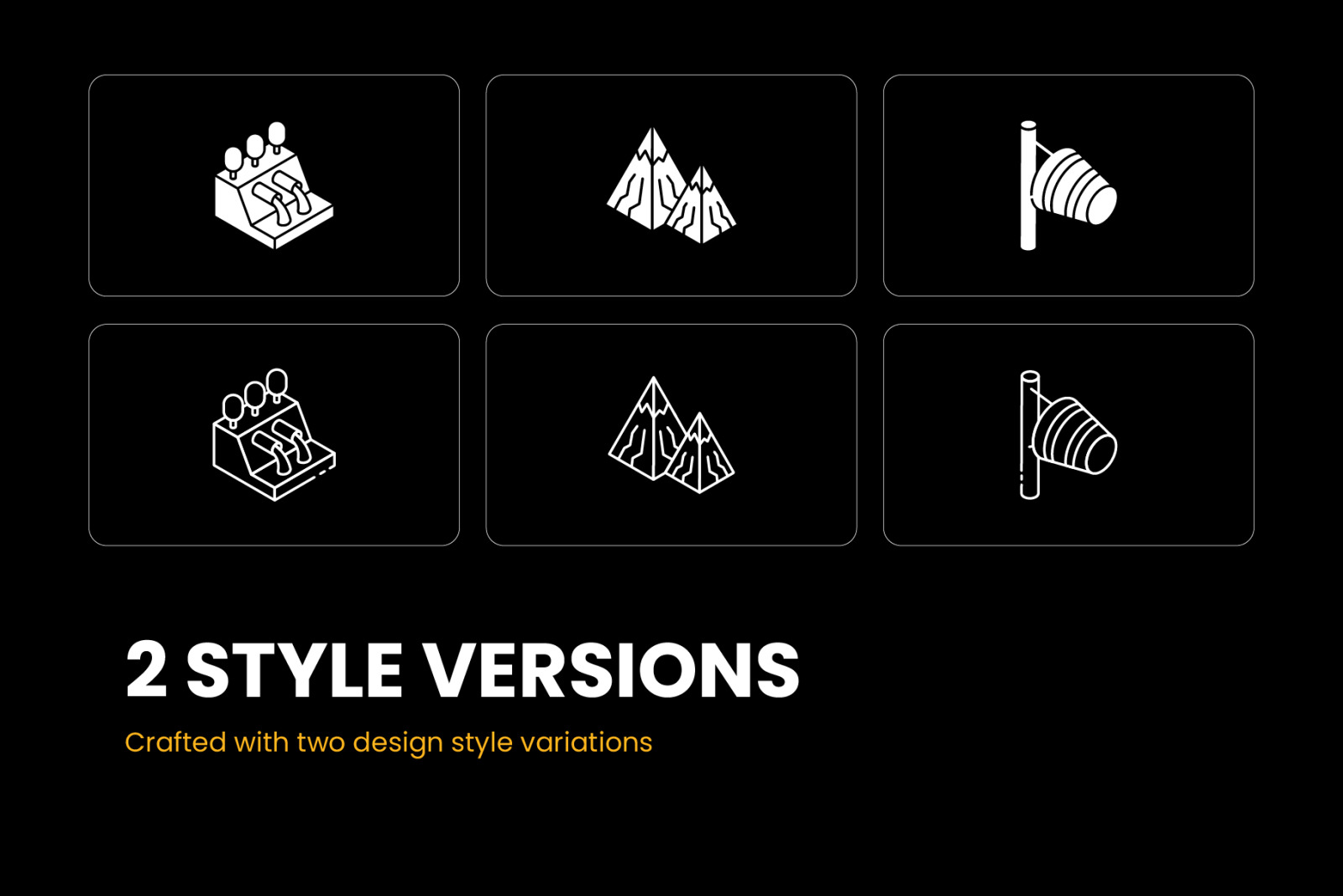 Ecology and environmental Glyph isometric icons Ecology and environmental Glyph isometric icons