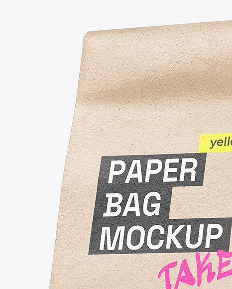 Kraft Paper Food Bag Mockup