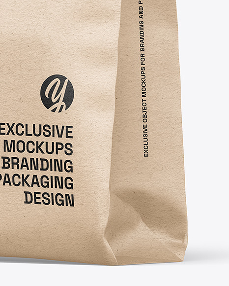 Kraft Paper Food Bag Mockup