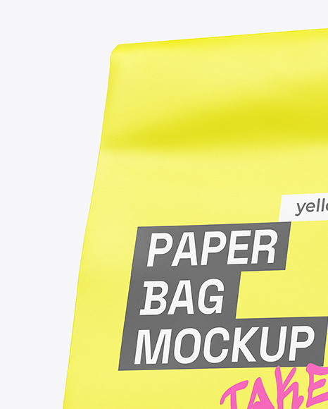 Paper Food Bag Mockup