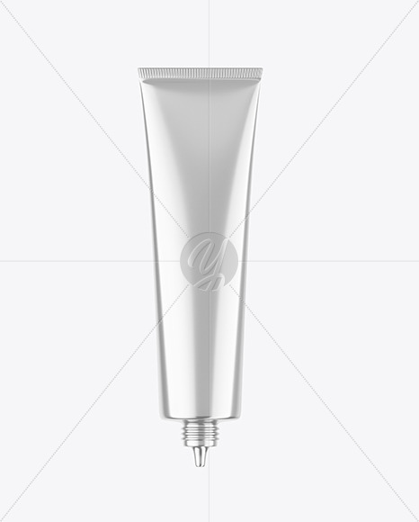 Metallic Cosmetic Tube Mockup