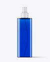 Blue Square Cosmetic Spray Bottle Mockup