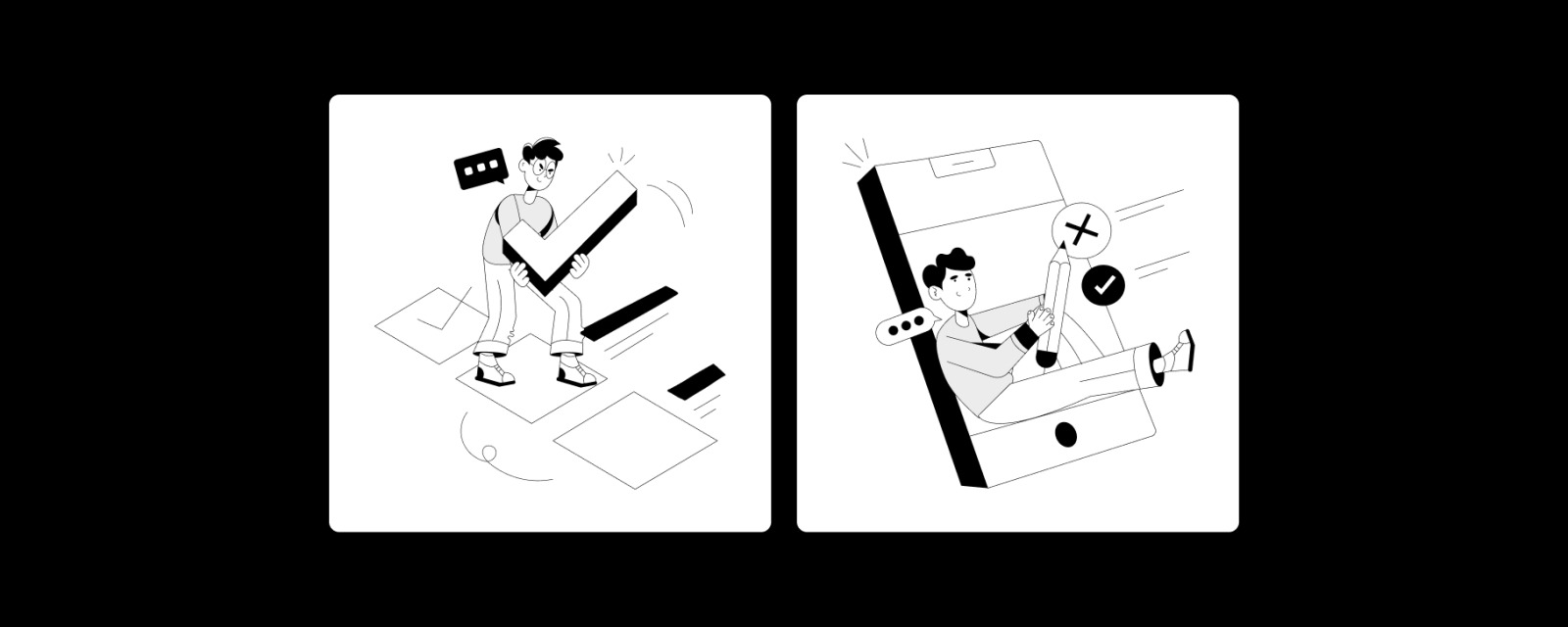 Animated Online Survey Illustrations Animated Online Survey Illustrations