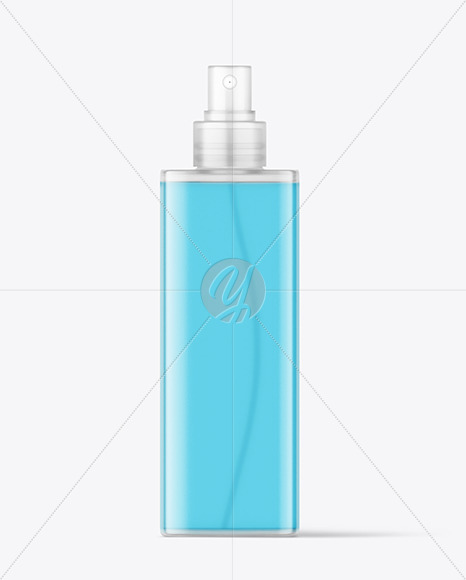 Frosted Square Cosmetic Spray Bottle Mockup