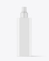 Square Glossy Cosmetic Spray Bottle Mockup