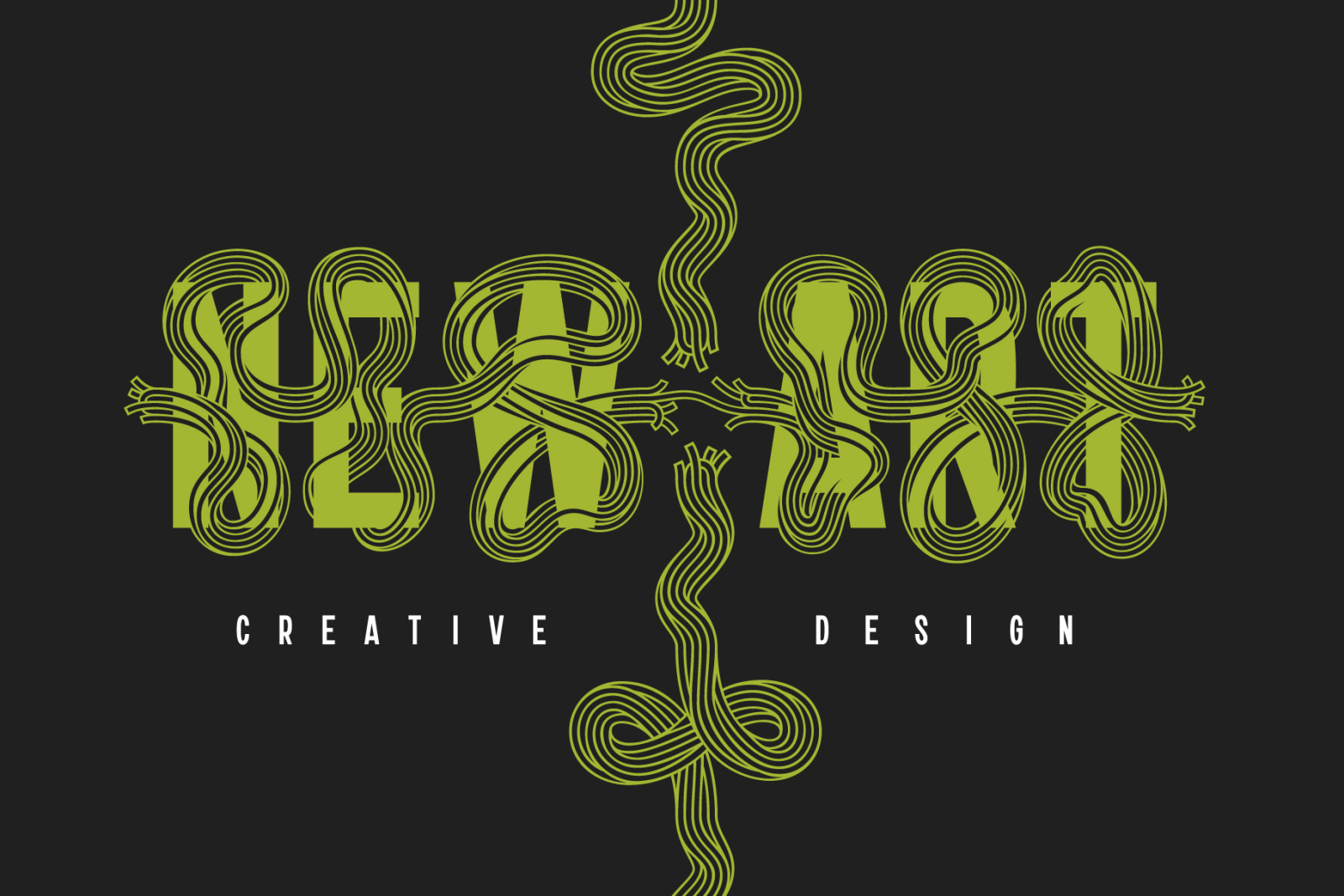 Twisted Ribbon — Creative Font