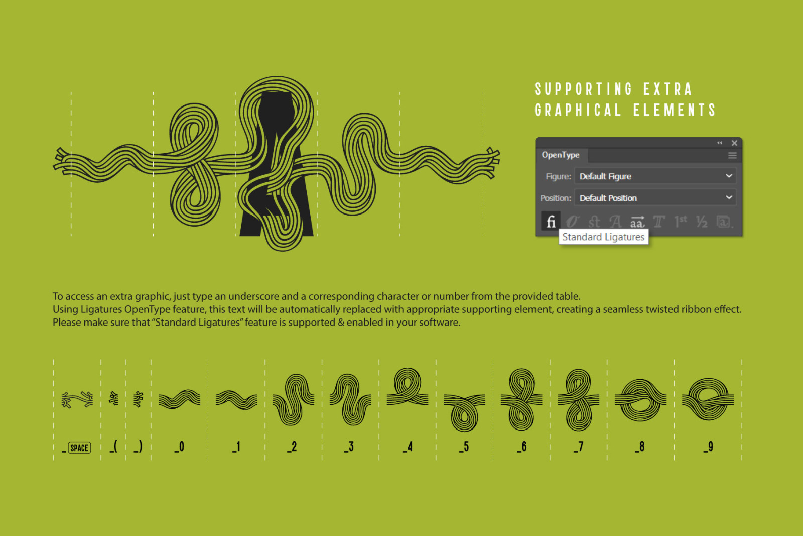 Twisted Ribbon — Creative Font Twisted Ribbon — Creative Font