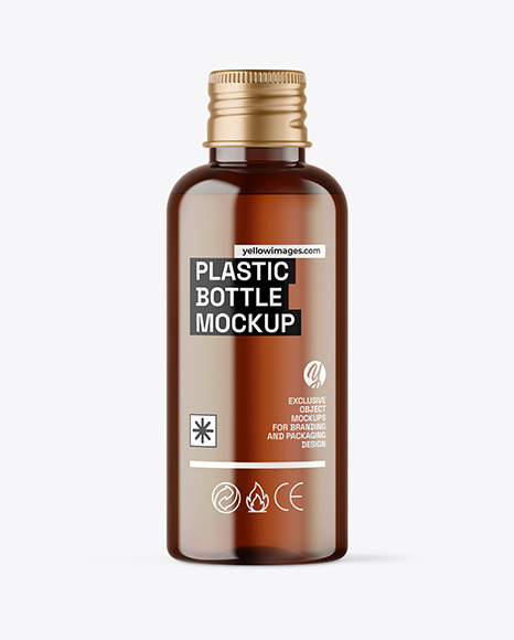Amber Cosmetic Bottle Mockup Amber Cosmetic Bottle Mockup
