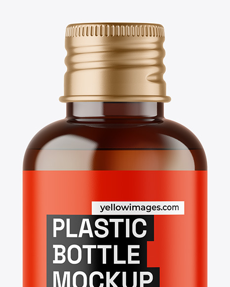 Amber Cosmetic Bottle Mockup Amber Cosmetic Bottle Mockup