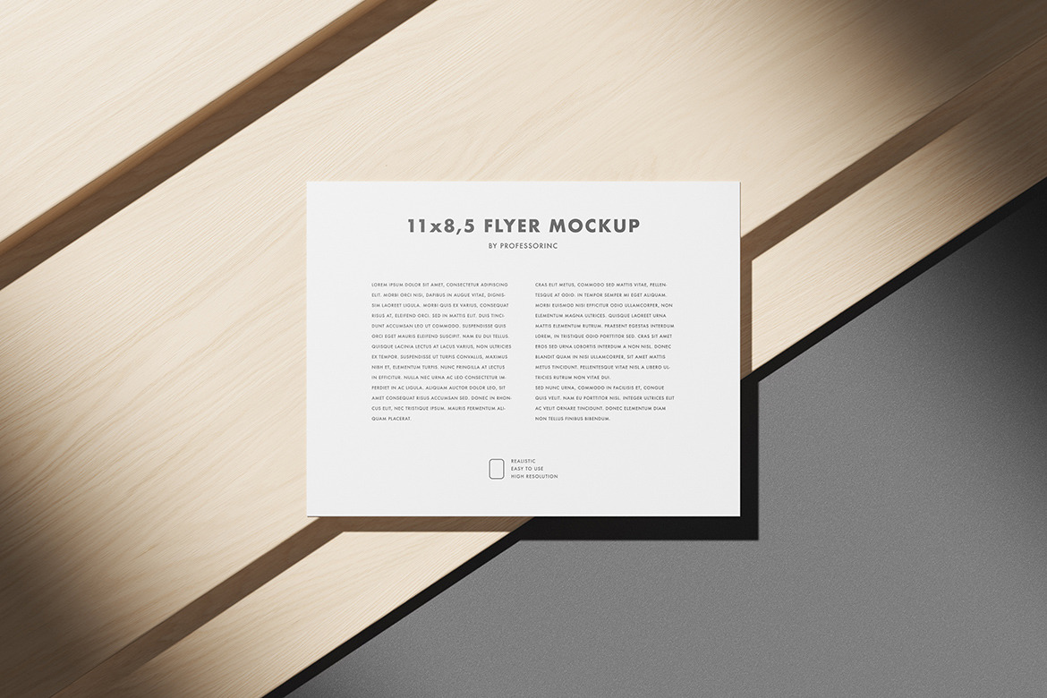 11x8.5 Flyer Mockup Set 11x8.5 Flyer Mockup Set