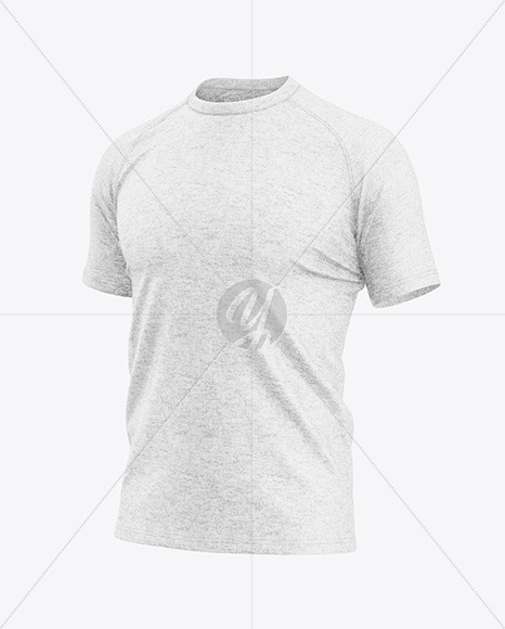 Heather T-Shirt Mockup - Half Side View Heather T-Shirt Mockup - Half Side View