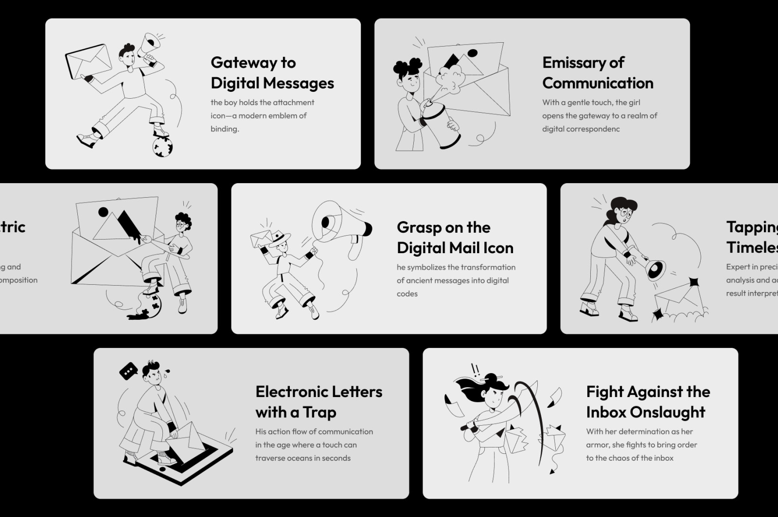 Email Marketing Illustration Set Email Marketing Illustration Set