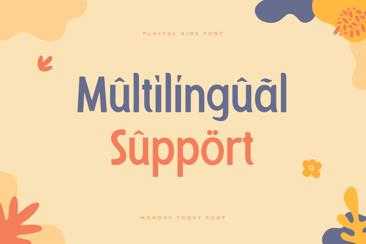 Monday Today - Playful Kids font Monday Today - Playful Kids font