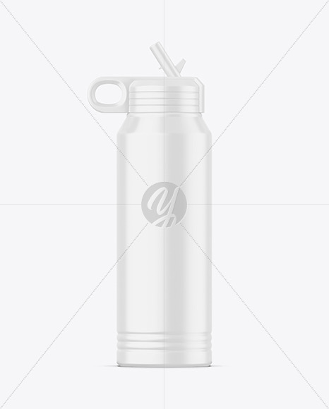 Matte Water Bottle Mockup