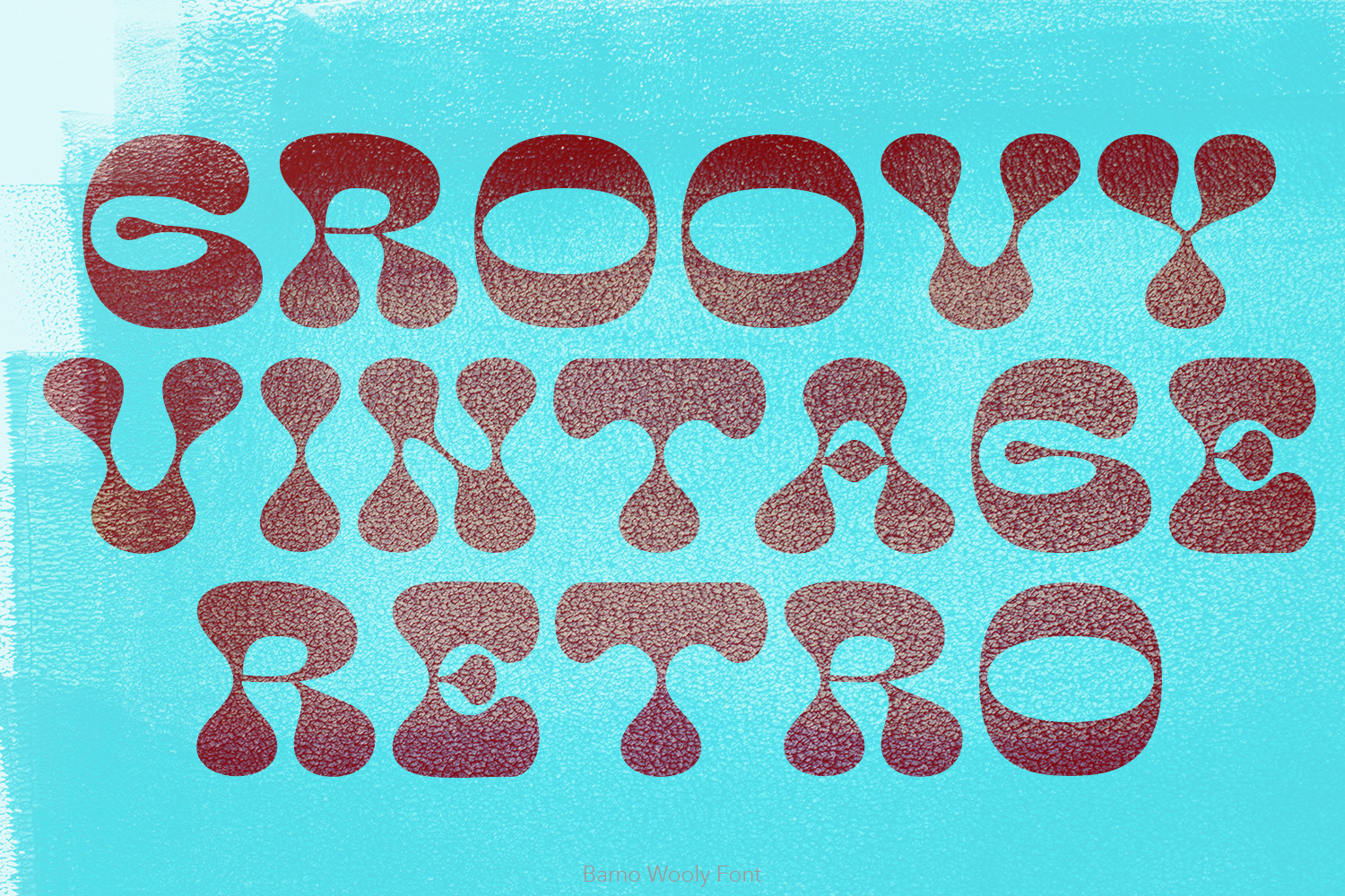 Barno Wooly Vintage Font