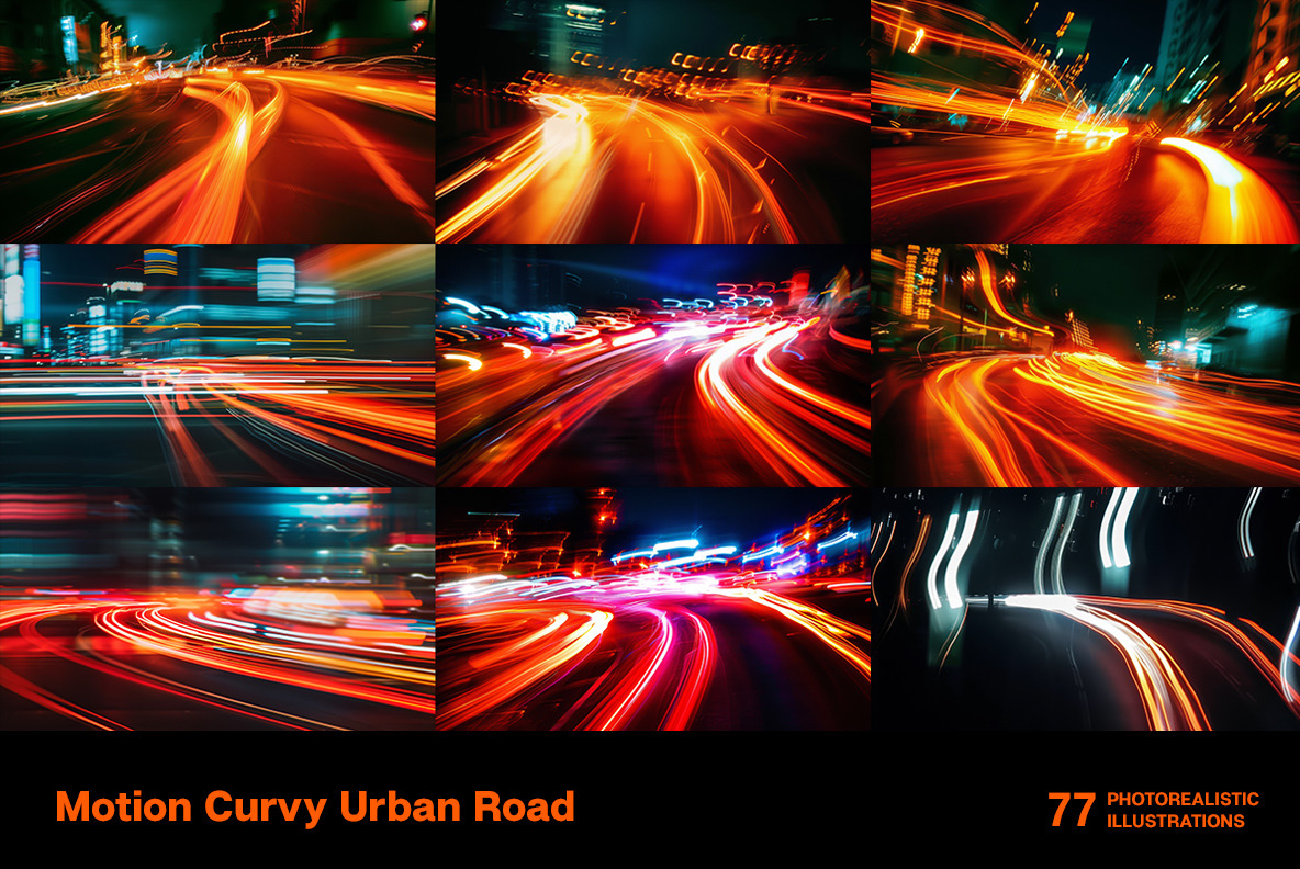 Motion Curvy Urban Road