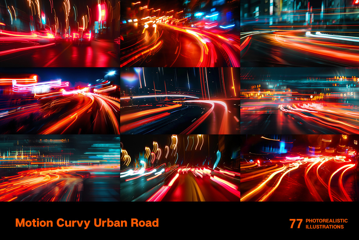 Motion Curvy Urban Road Motion Curvy Urban Road