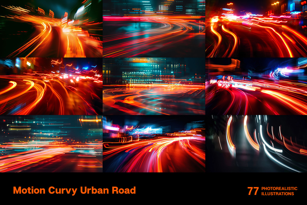 Motion Curvy Urban Road Motion Curvy Urban Road