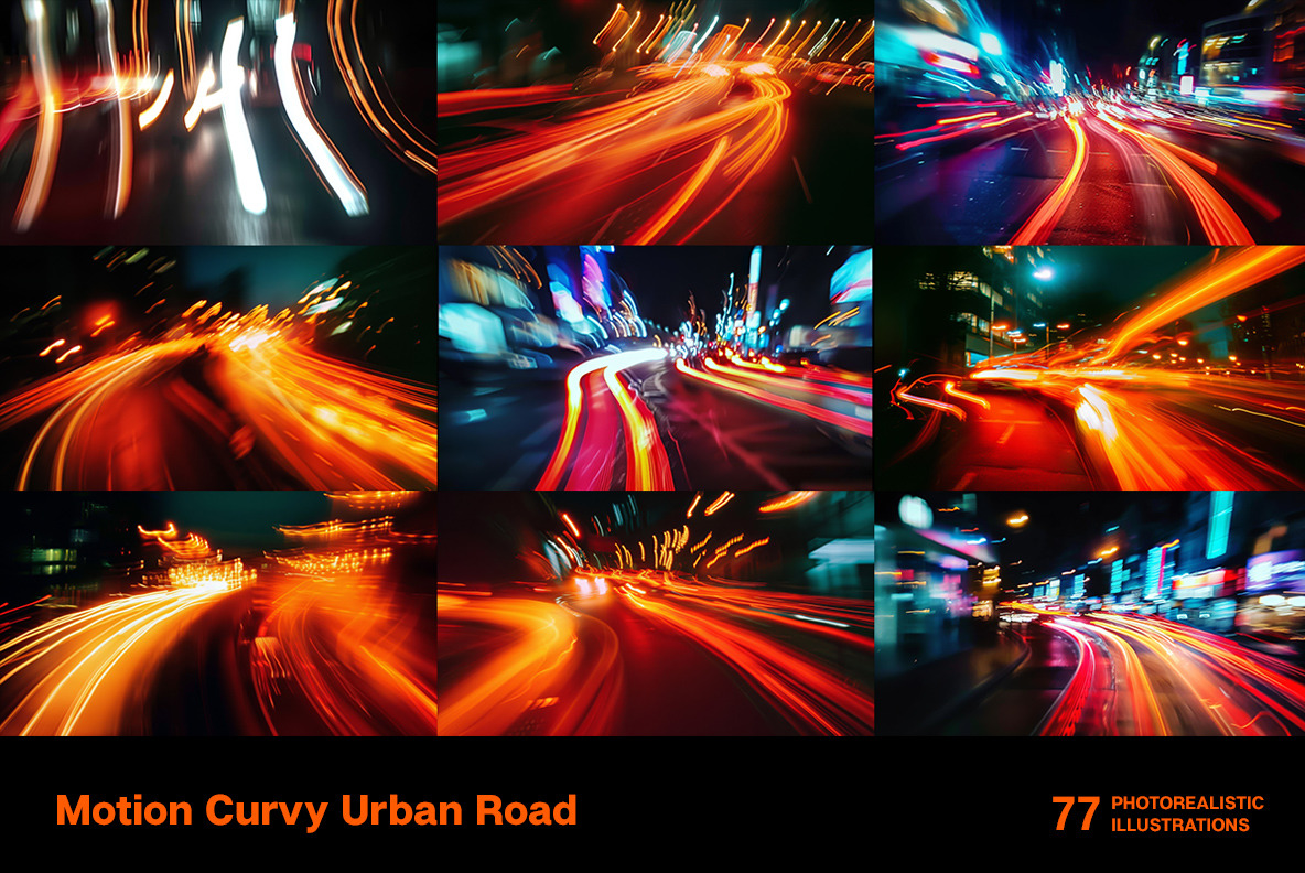 Motion Curvy Urban Road Motion Curvy Urban Road