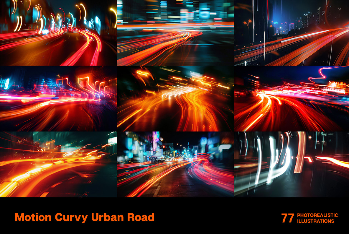 Motion Curvy Urban Road Motion Curvy Urban Road