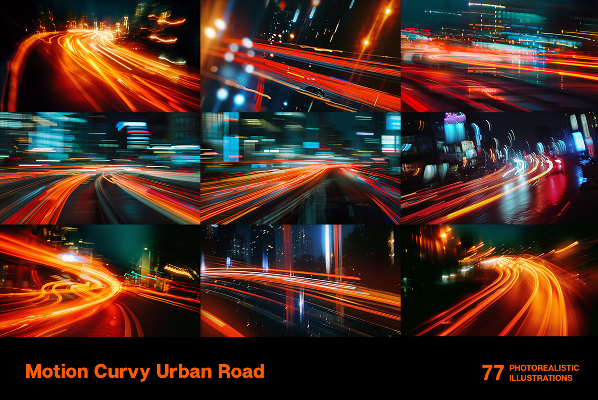 Motion Curvy Urban Road Motion Curvy Urban Road