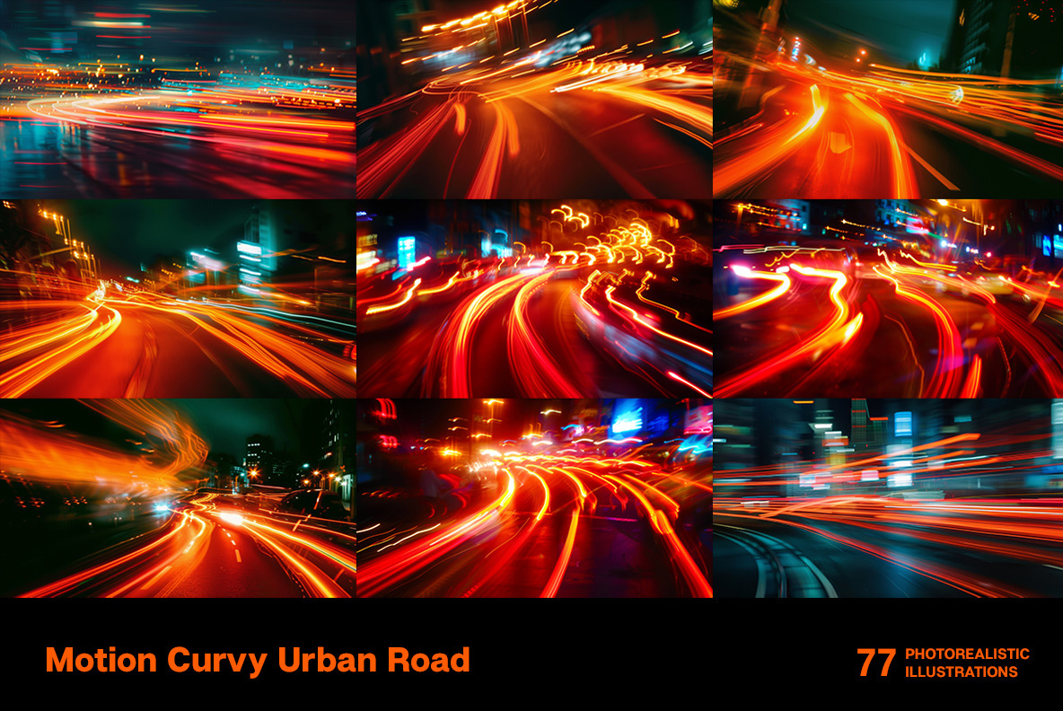 Motion Curvy Urban Road