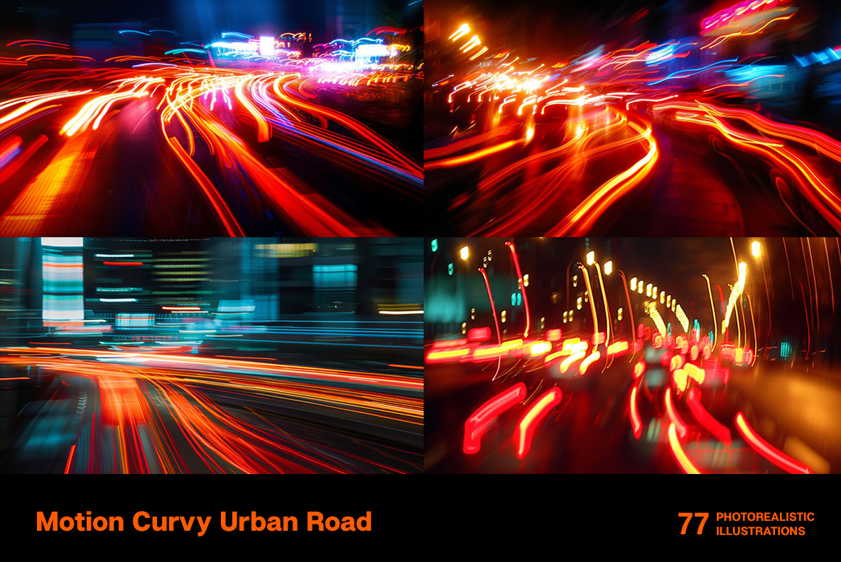 Motion Curvy Urban Road Motion Curvy Urban Road