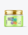 Frosted Glass Cosmetic Jar Mockup