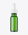 Green Dropper Bottle Mockup