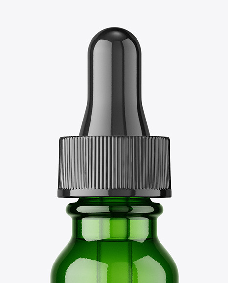 Green Dropper Bottle Mockup
