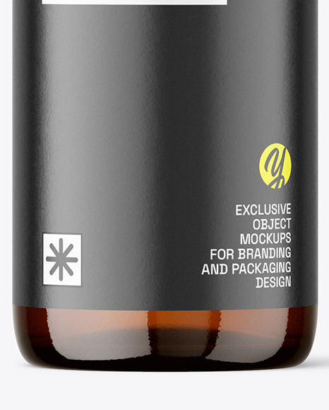 Amber Dropper Bottle Mockup Amber Dropper Bottle Mockup