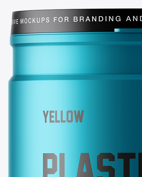 Matte Metallic Protein Jar Mockup Matte Metallic Protein Jar Mockup